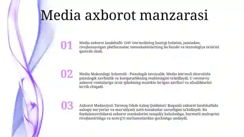 Media Makondagi Axborotli - Psixologik Xavfsizlik 2