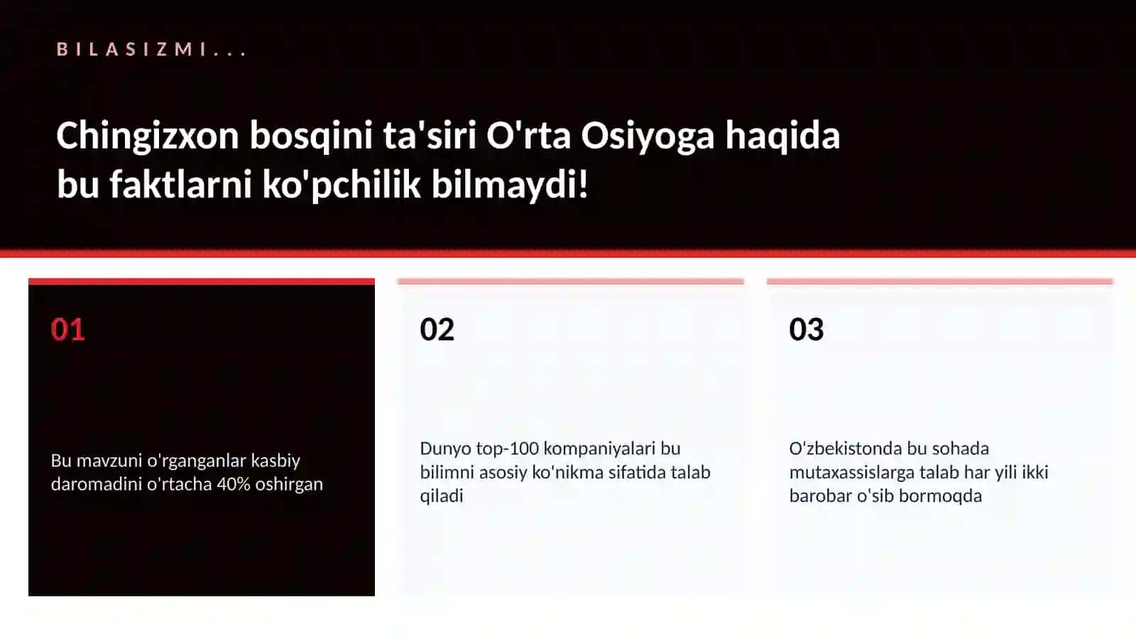 Chingizxon bosqini ta'siri O'rta Osiyoga 2