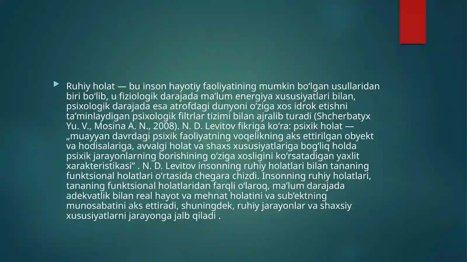 Insonning ruhiy kechinmalari 2
