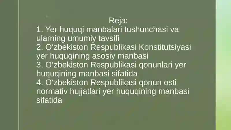 Yerhuquqi manbalari 2