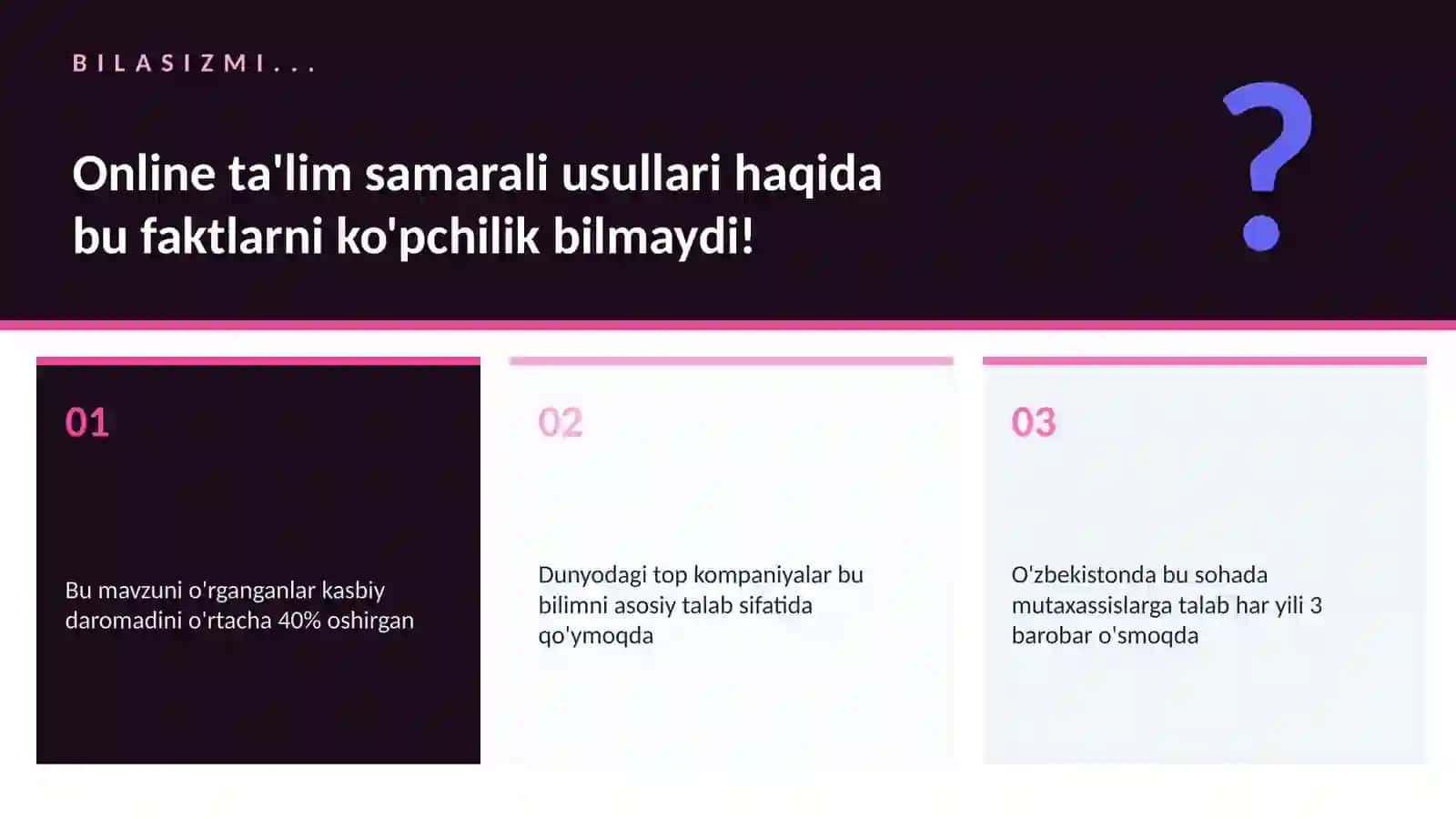 Online ta'lim samarali usullari 2