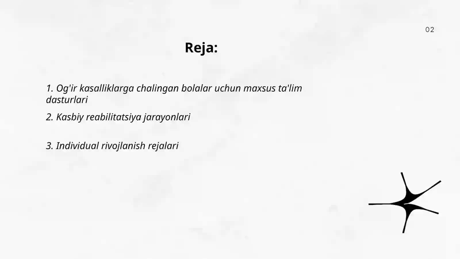 Ogir hastalikga chalingan bolalarni kasb hunarga yonaltirish tizimining tarkibiy tuzilishi 2