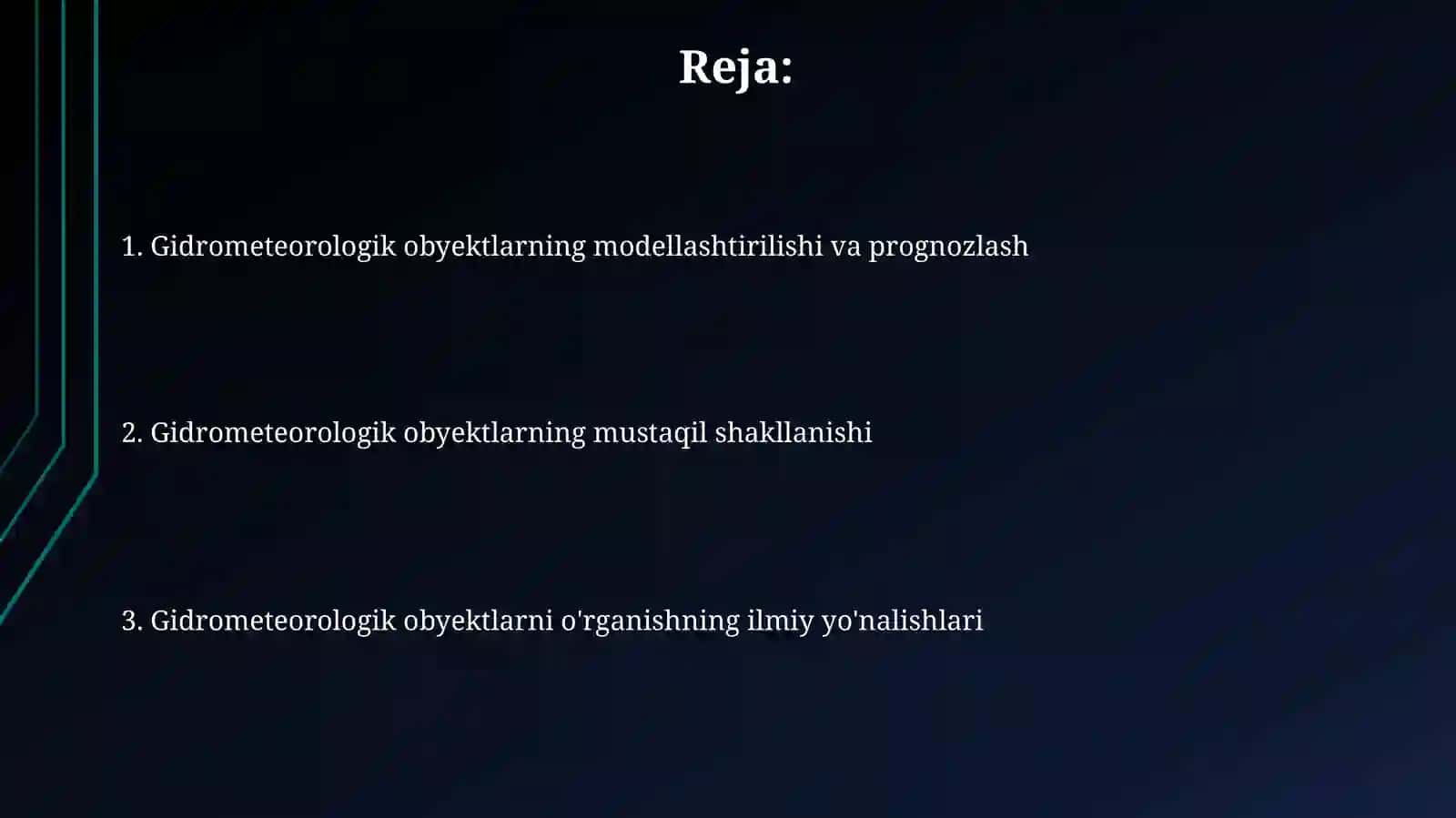 Gidrologiya ob'yektlarining mustaqil shakllanishi va ilmiy yoʻnalishlari 2