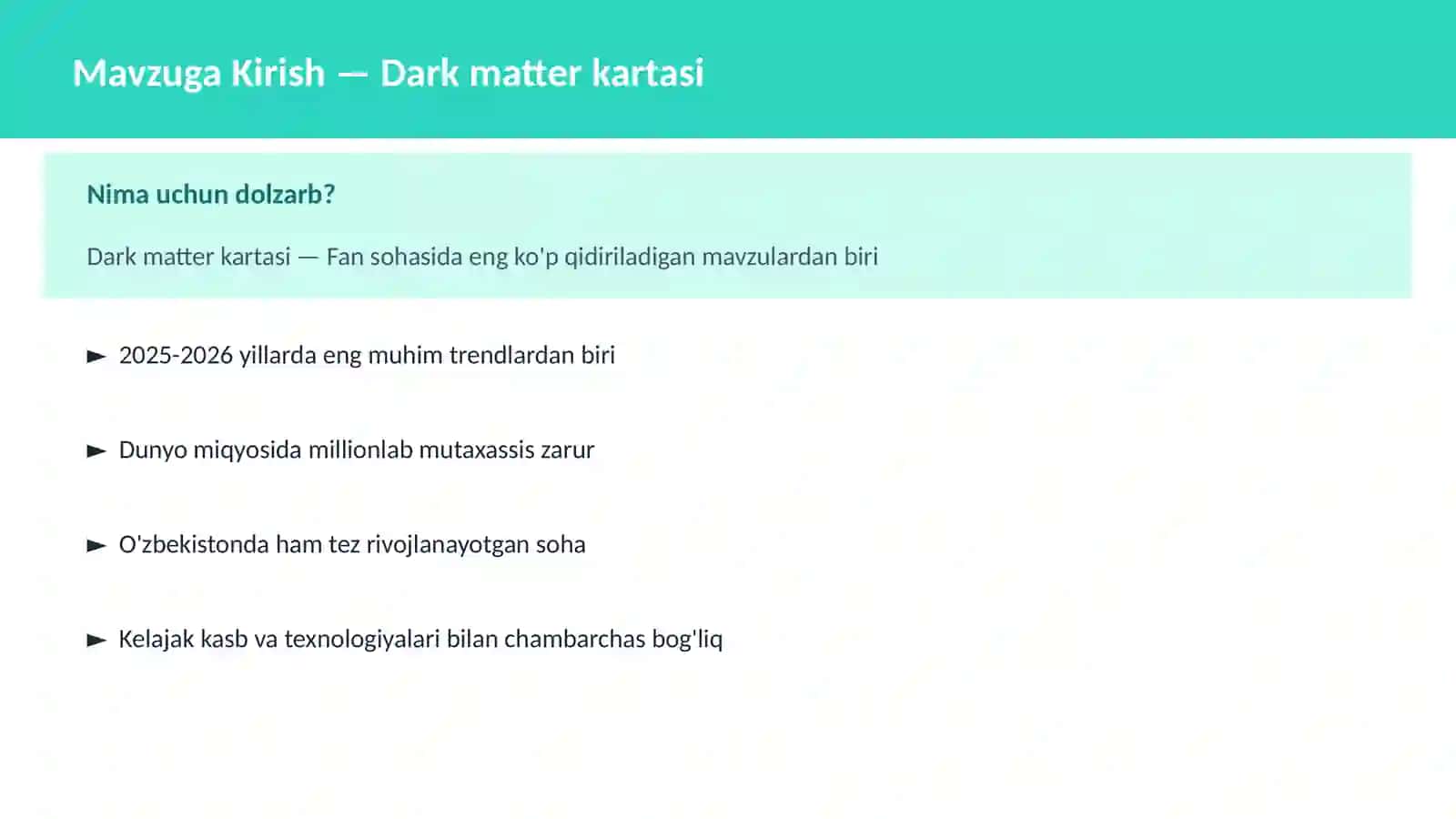 Dark matter kartasi 2