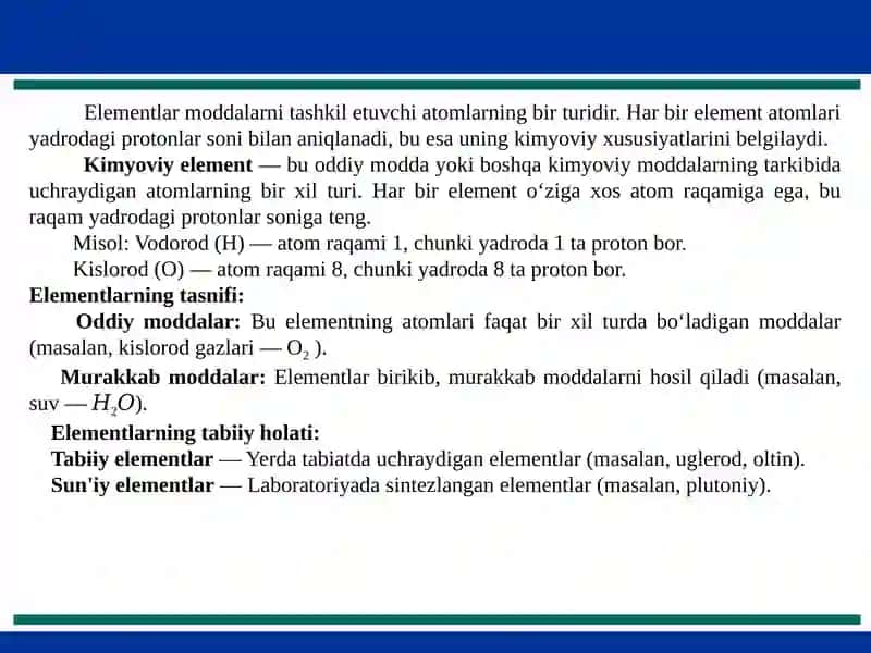 D.I. Mendeleyevning davriy qonuni va elementlar sistemasi 2