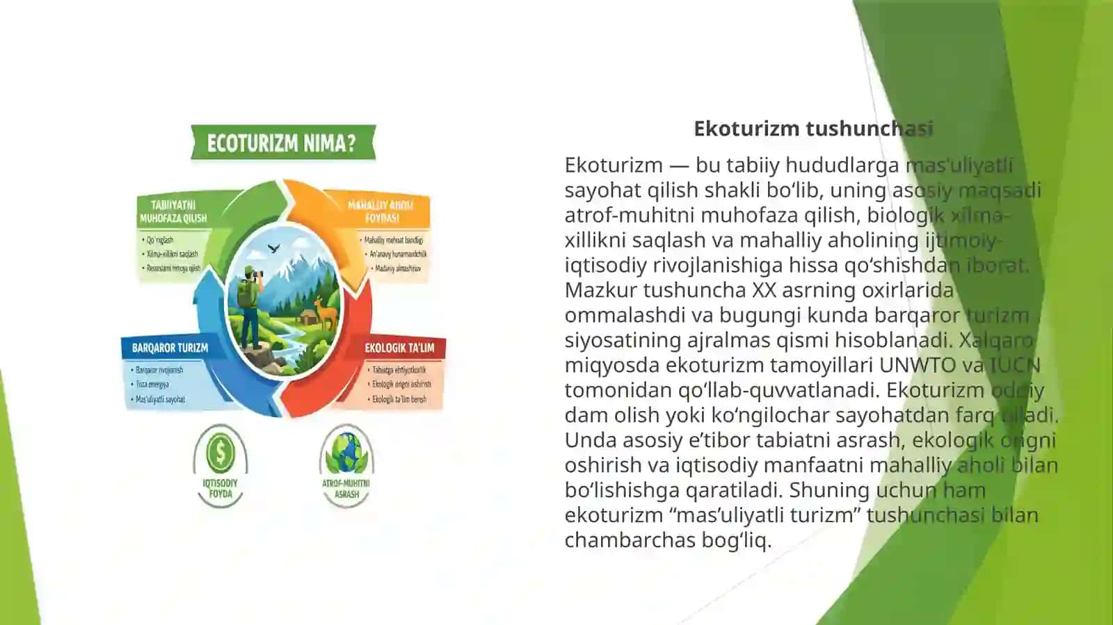 Turizm  statistikasining asosiy guruhlari va tuzilishi 2
