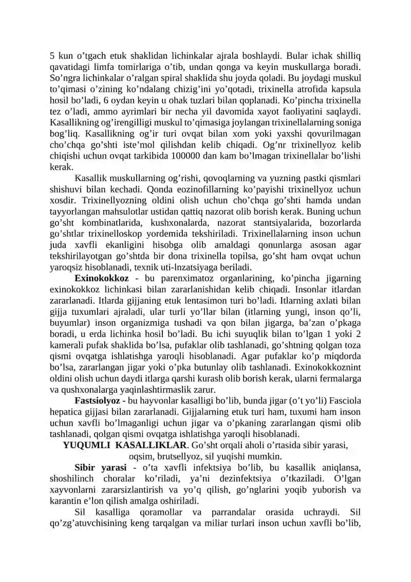 GO’SHT ОRQАLI O’TАDIGАN KАSАLLIKLАR 2