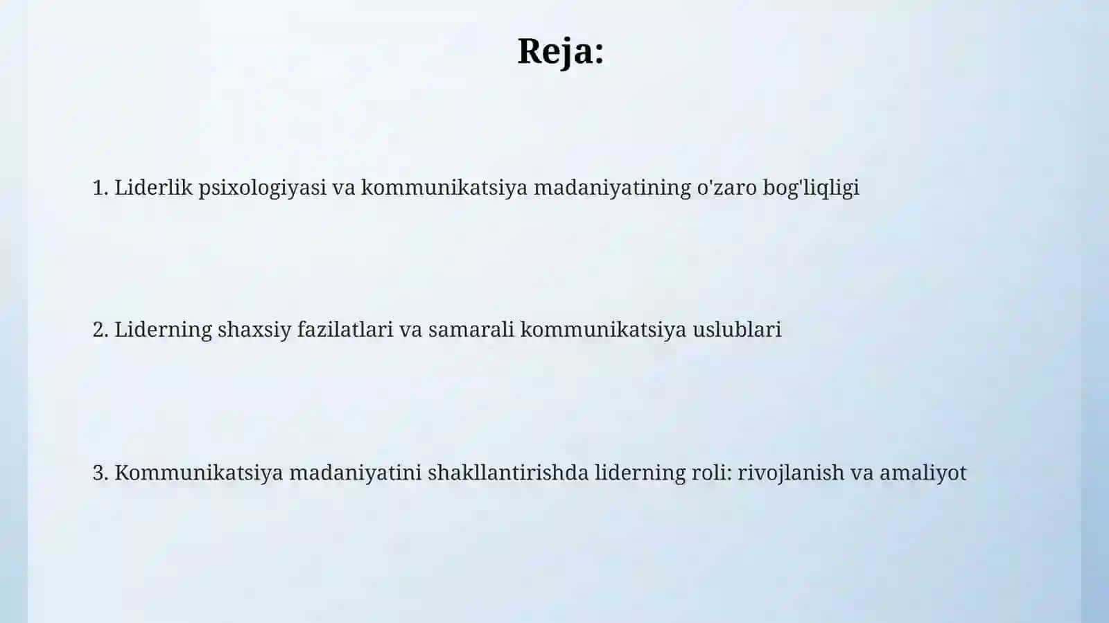 Rahbarlik psixologiyasi va kommunikatsiya madaniyatining o'zaro bog'liqligi 2