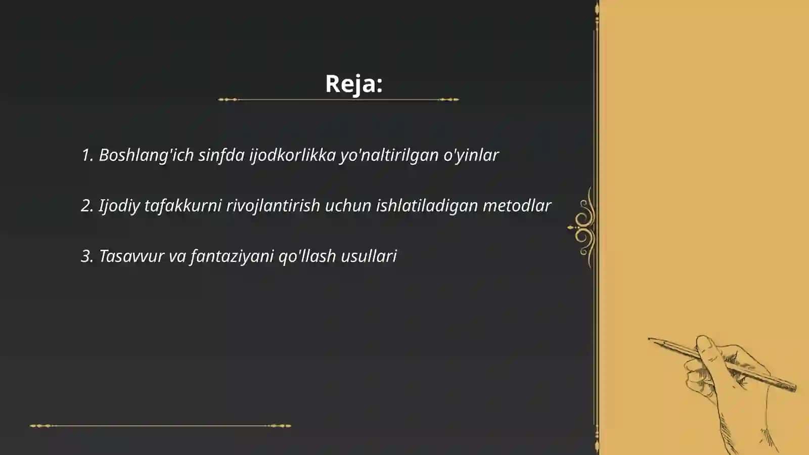 Boshlang'ich sinf tarbiya darslarida kreativlik 2