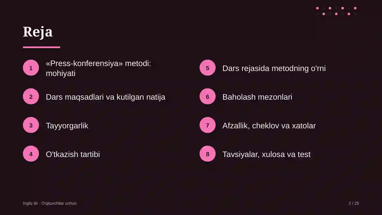 ingliz tili darslarida press konferensiya metodidan foydalanish 8108 2