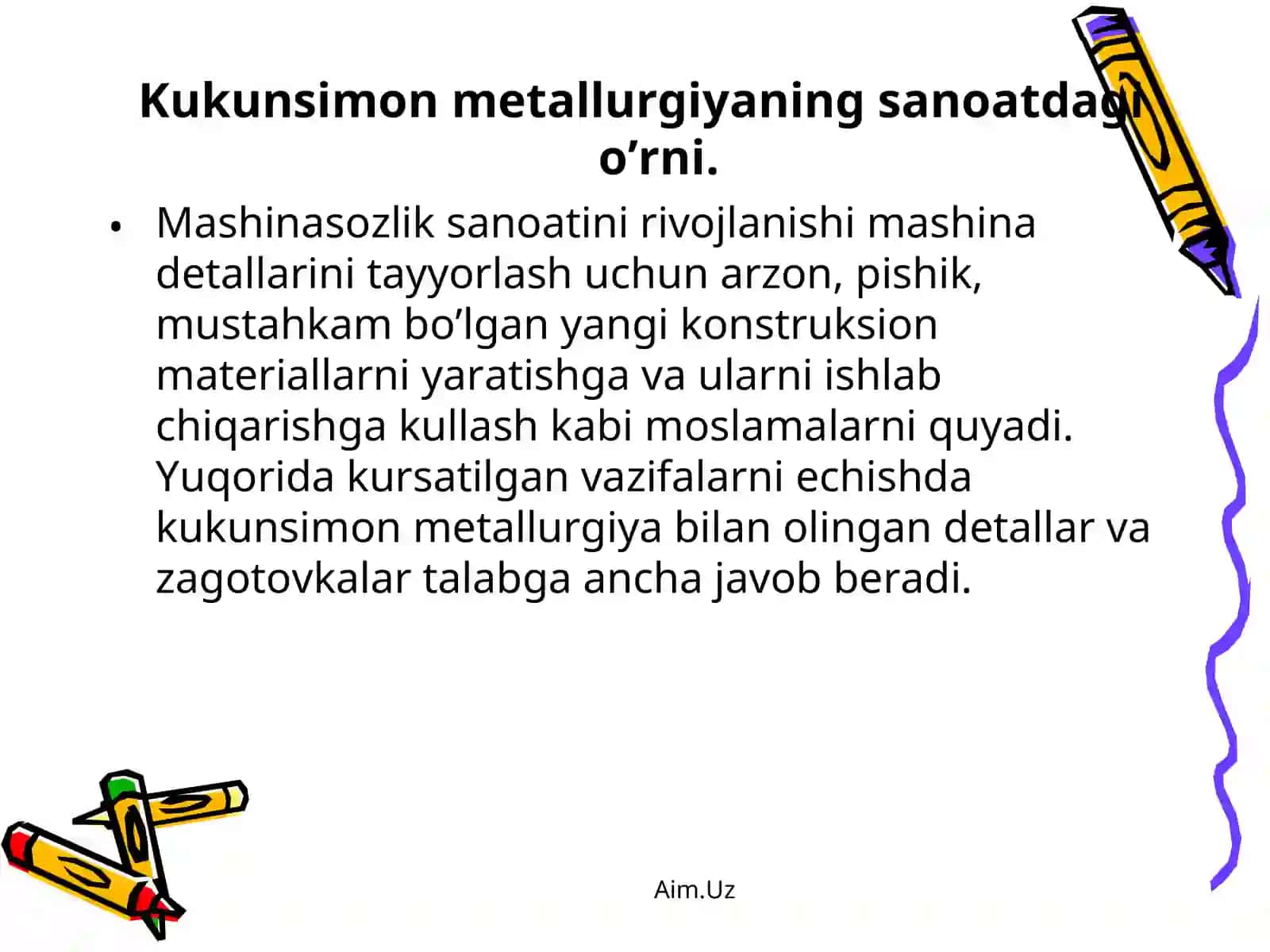 Kukun mеtаllurgiyasi 2