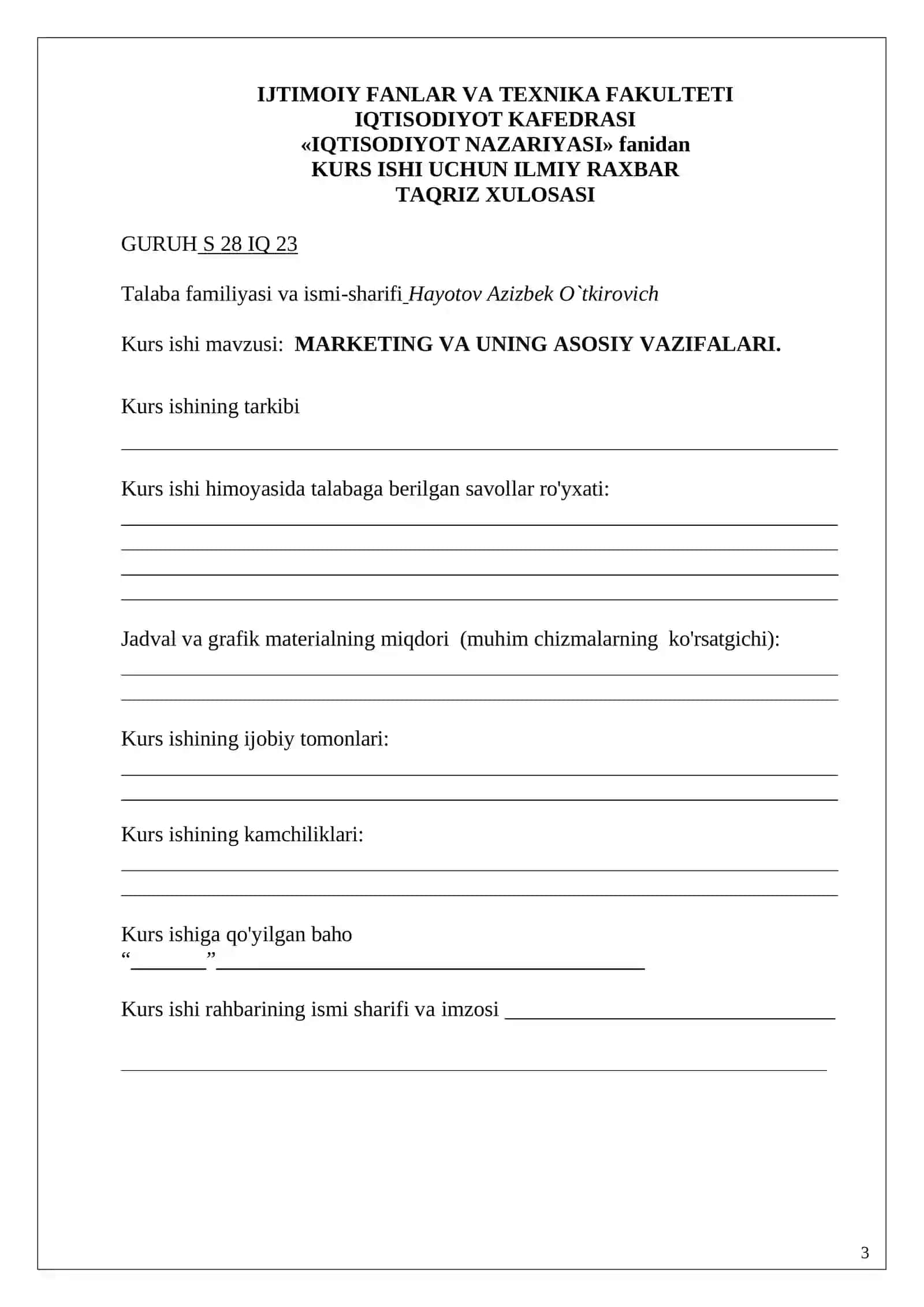 MARKETING VA UNING ASOSIY VAZIFALARI 2