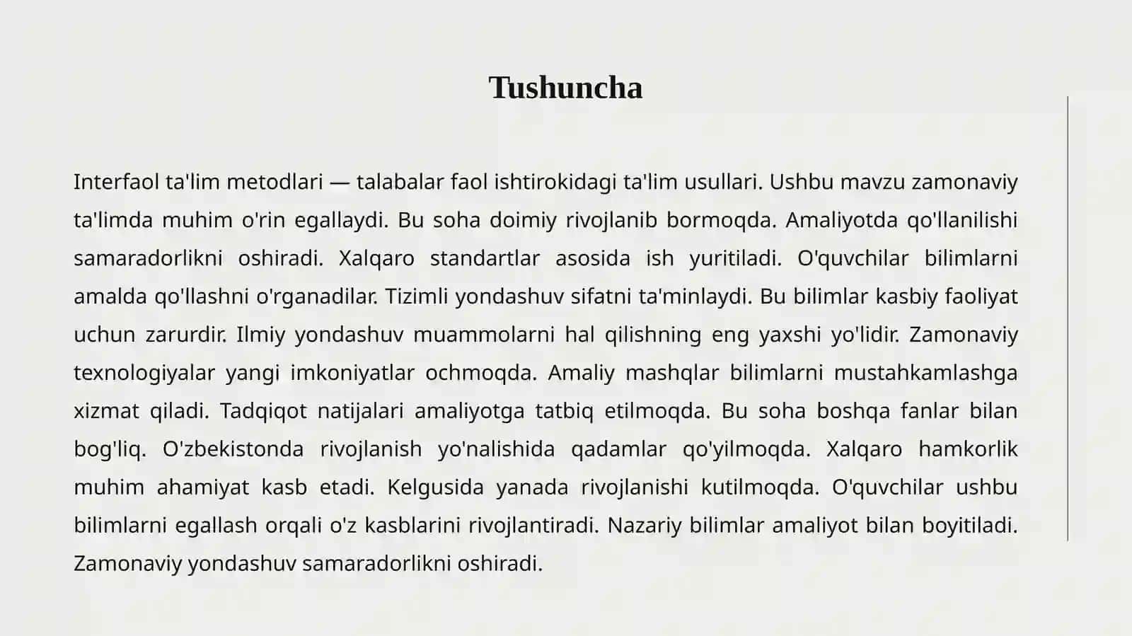 INTERFAOL TA'LIM METODLARI 2