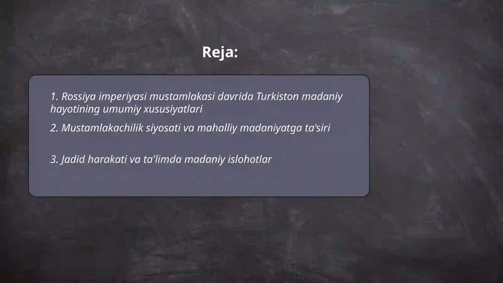 ROSSIYA IMPERIYASI MUSTAMLAKASI DAVRIDA TURKISTONDA MADANIYAT VA SAN’AT 2
