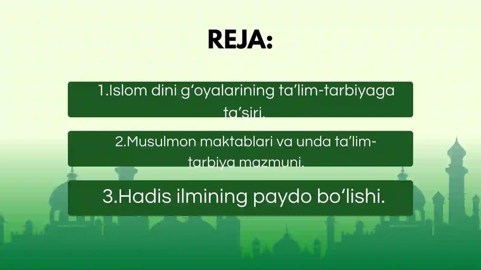 VII asrdan IX asrning birinchi yarmigacha O‘rta Osiyodagi maktablarda tarbiya va pedagogik fikrlar 2