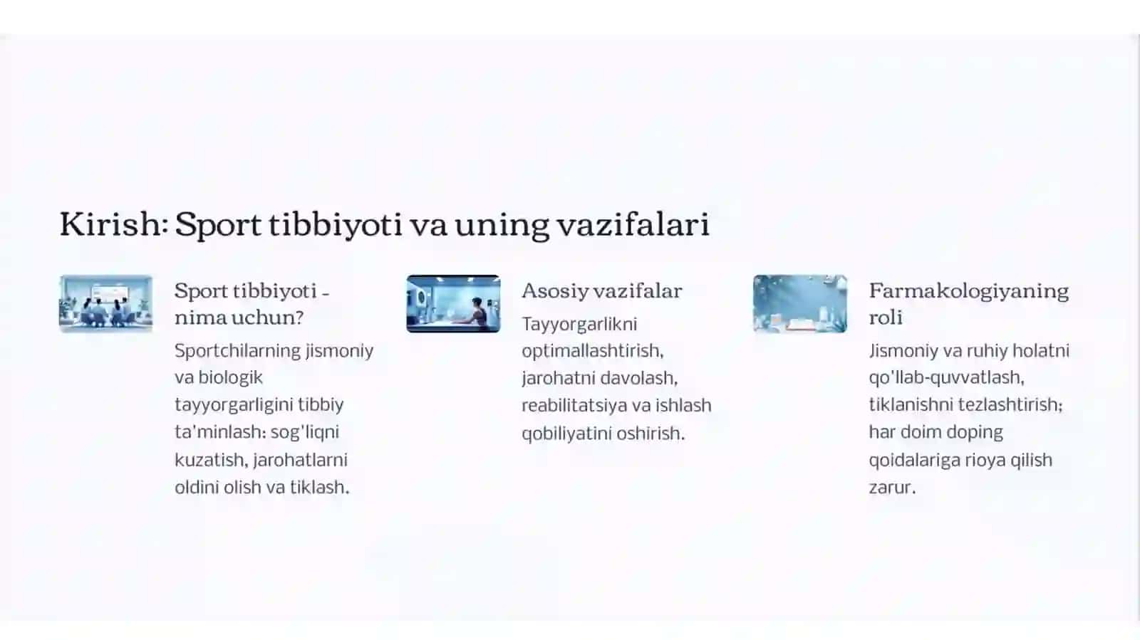 aktoprotektorlar va ularning sport tibbiyotida qo'llanilishi 2