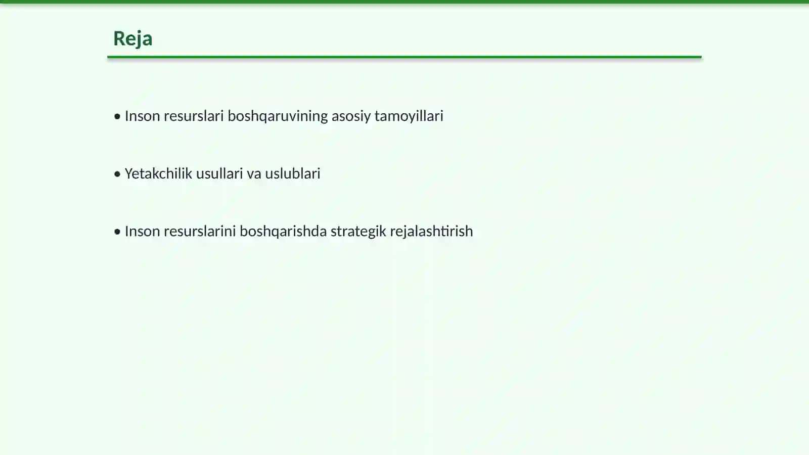 Inson resurslarini boshqarishda yetakchilik 2