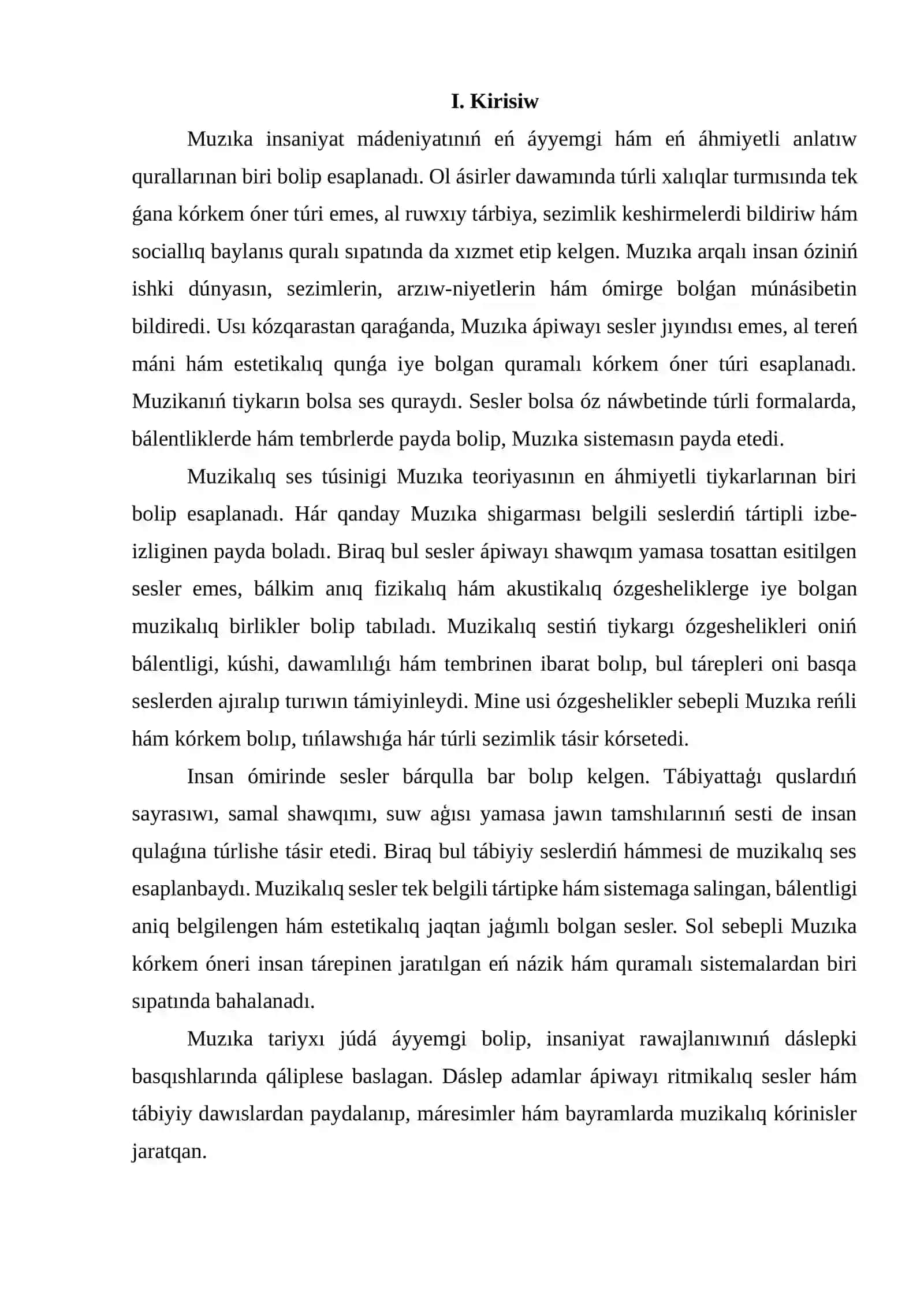 Muzıkalıq ses, muzıkalıq dizim 2