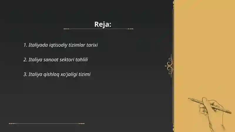 Italiyada iqtisodiy tizimlar tarixi 2