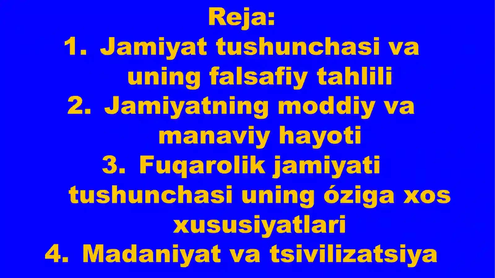 Jamiyat falsafasi 2