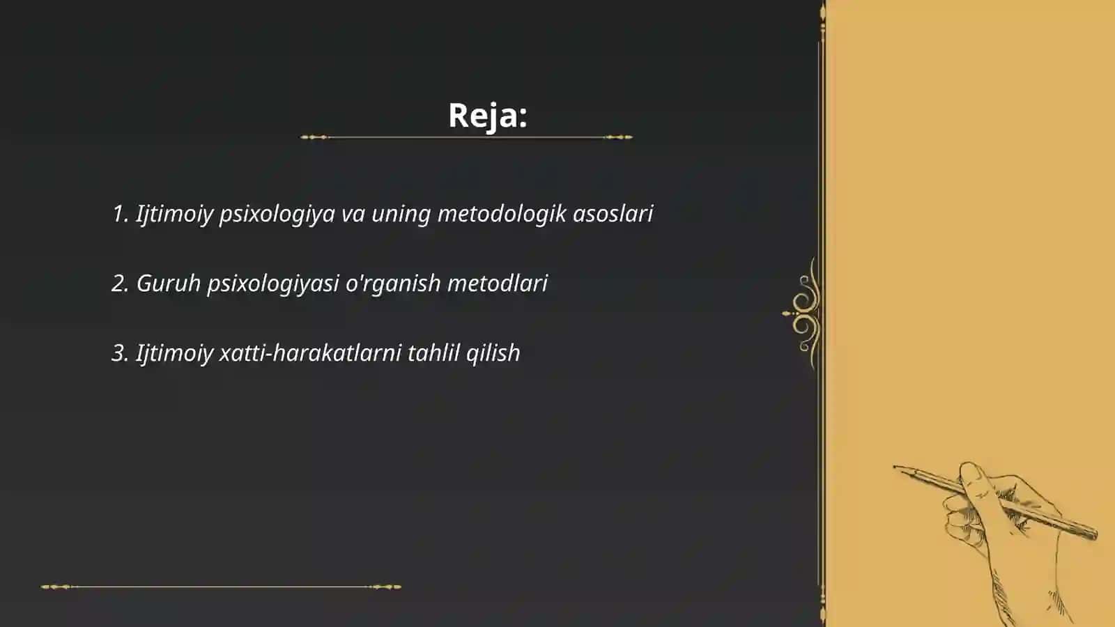 Ijtimoiy psixologiya metodologiyasi 2