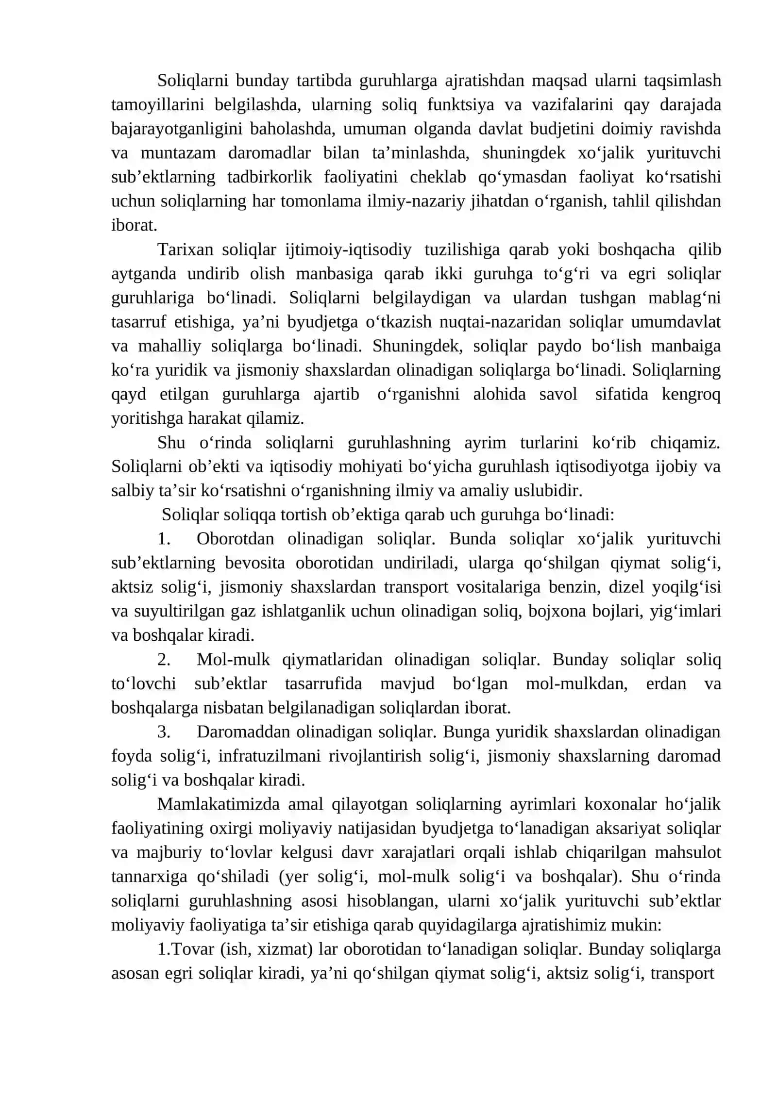 O’ZBEKISTON RESPUBLIKASIDA JISMONIY SHAXSLARDAN OLINADIGAN SOLIQLAR VA ULARNING AHAMIYATI 2
