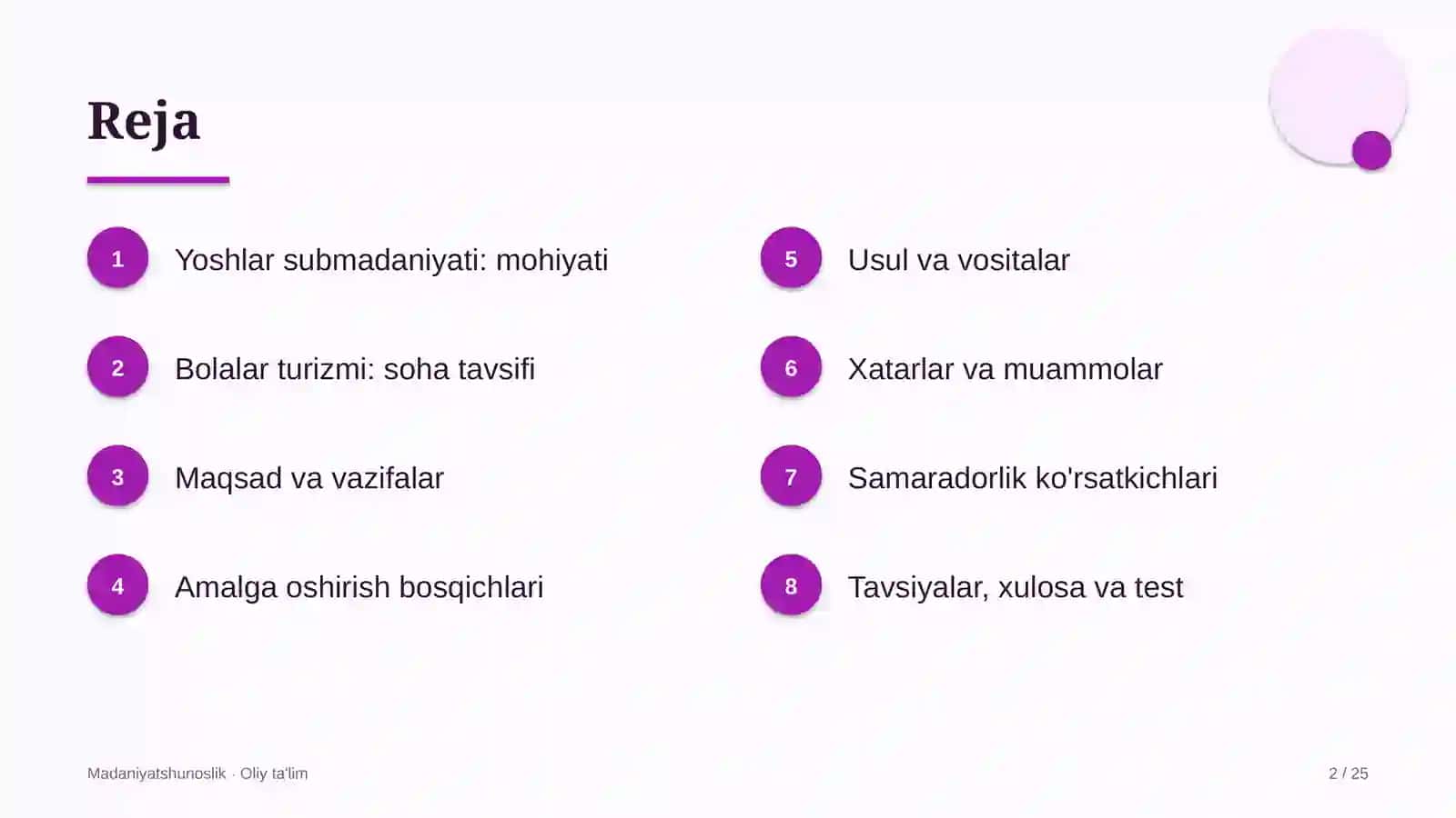 Bolalar turizmida yoshlar submadaniyati 2