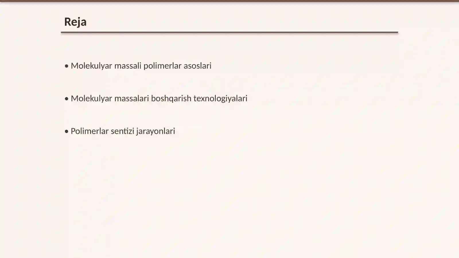 Molekulyar massali polimerlar asoslari 2