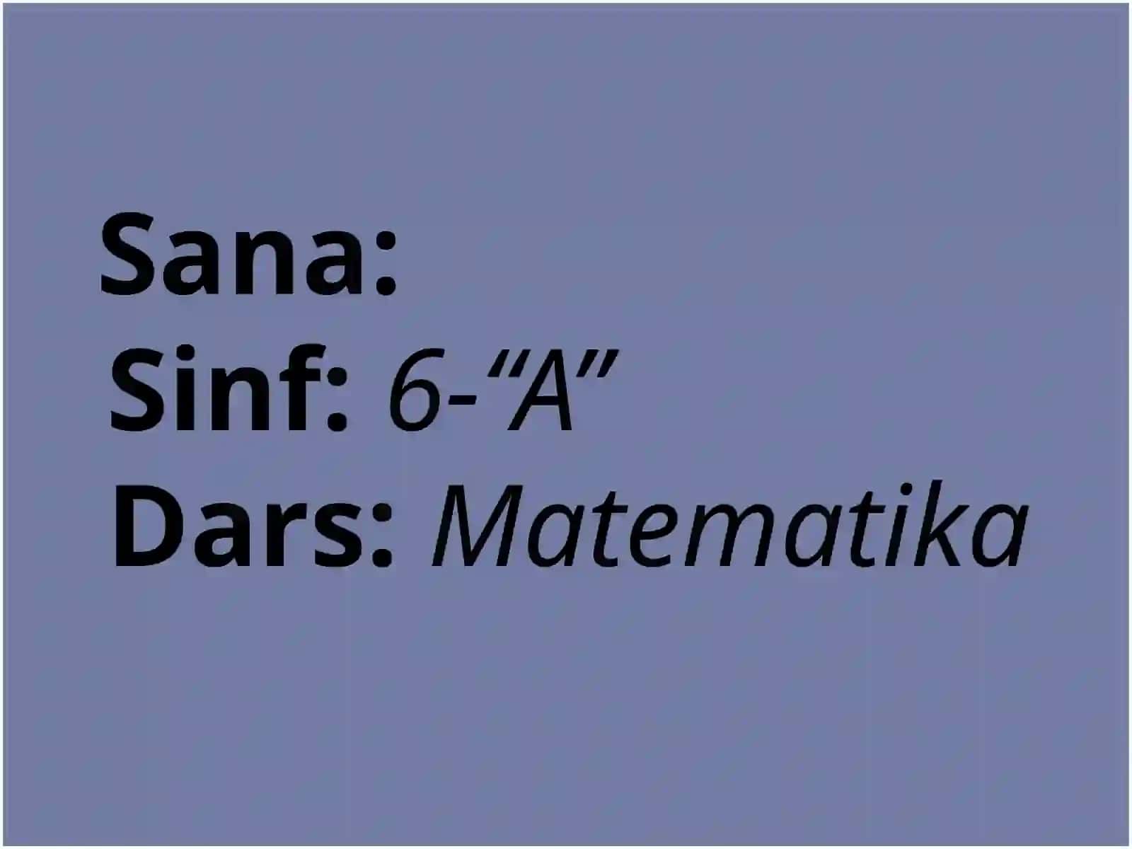 Oddiy kasrlarni bo'lish 2
