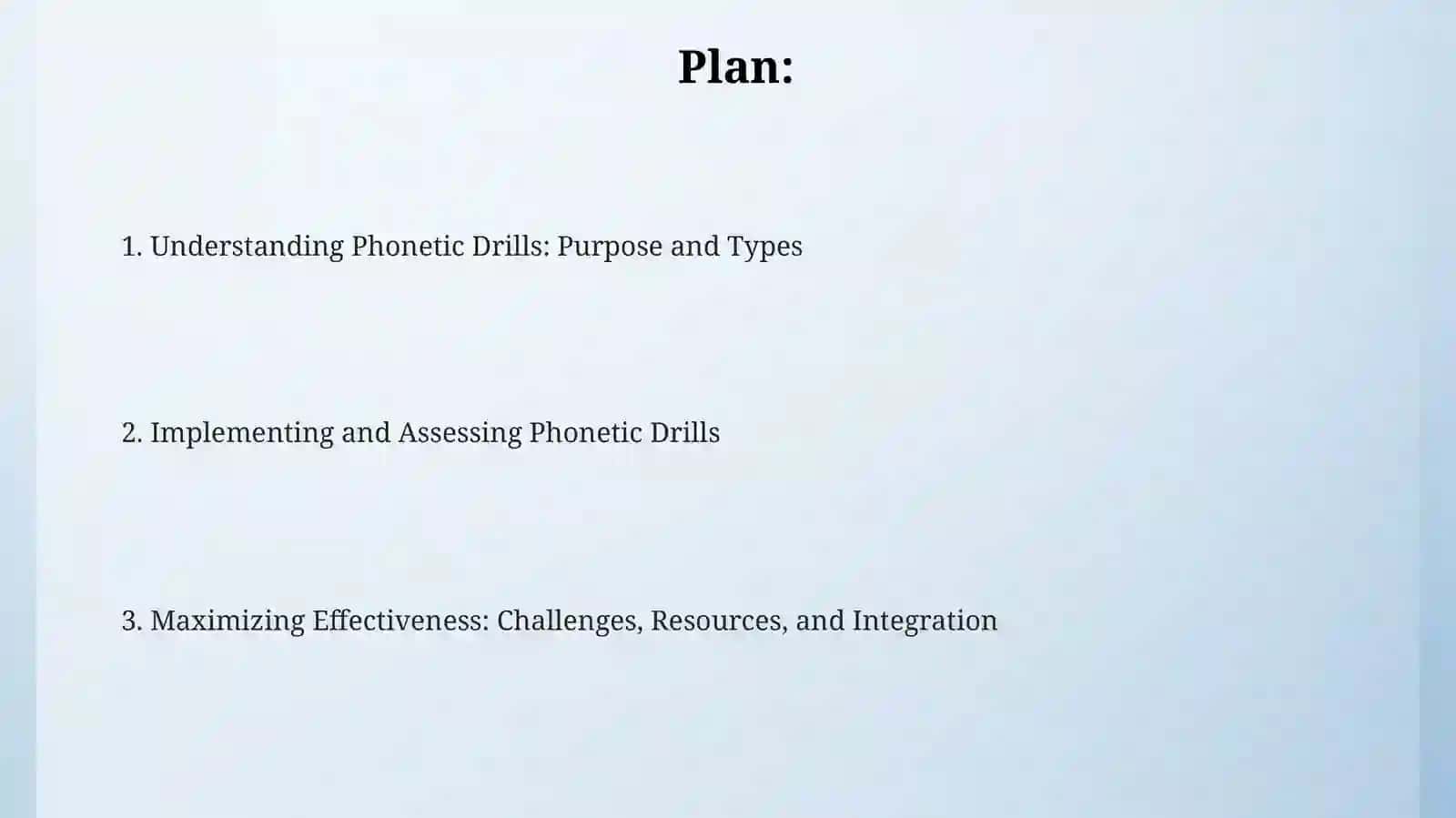 Phonetic drills 2