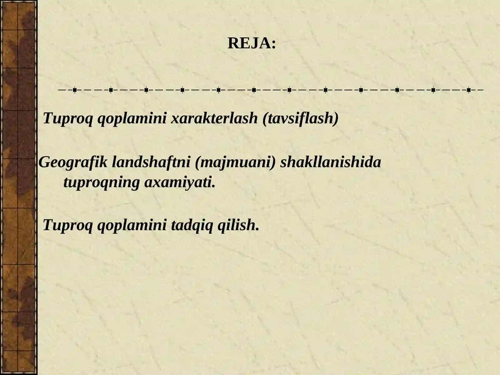 Tuproq qoplamini tadqiqqilish 2