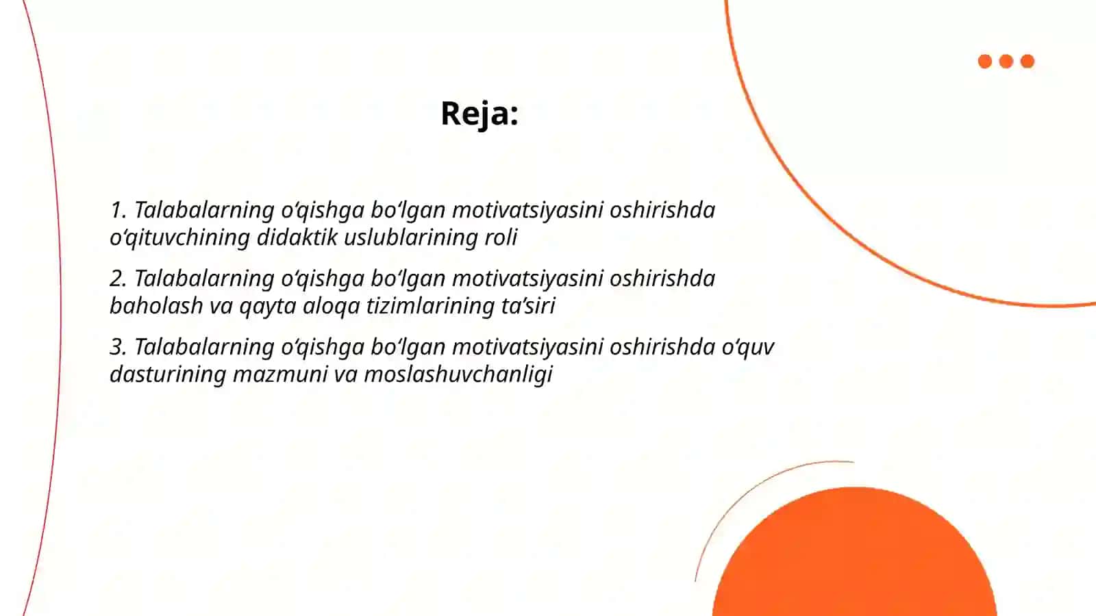 Talabalarning o'qishga bo'lgan motivatsiyasini oshirish omillari 2