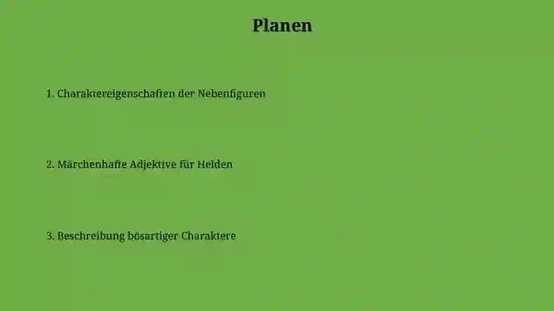 Adjective zu den Marchenfiguren 2