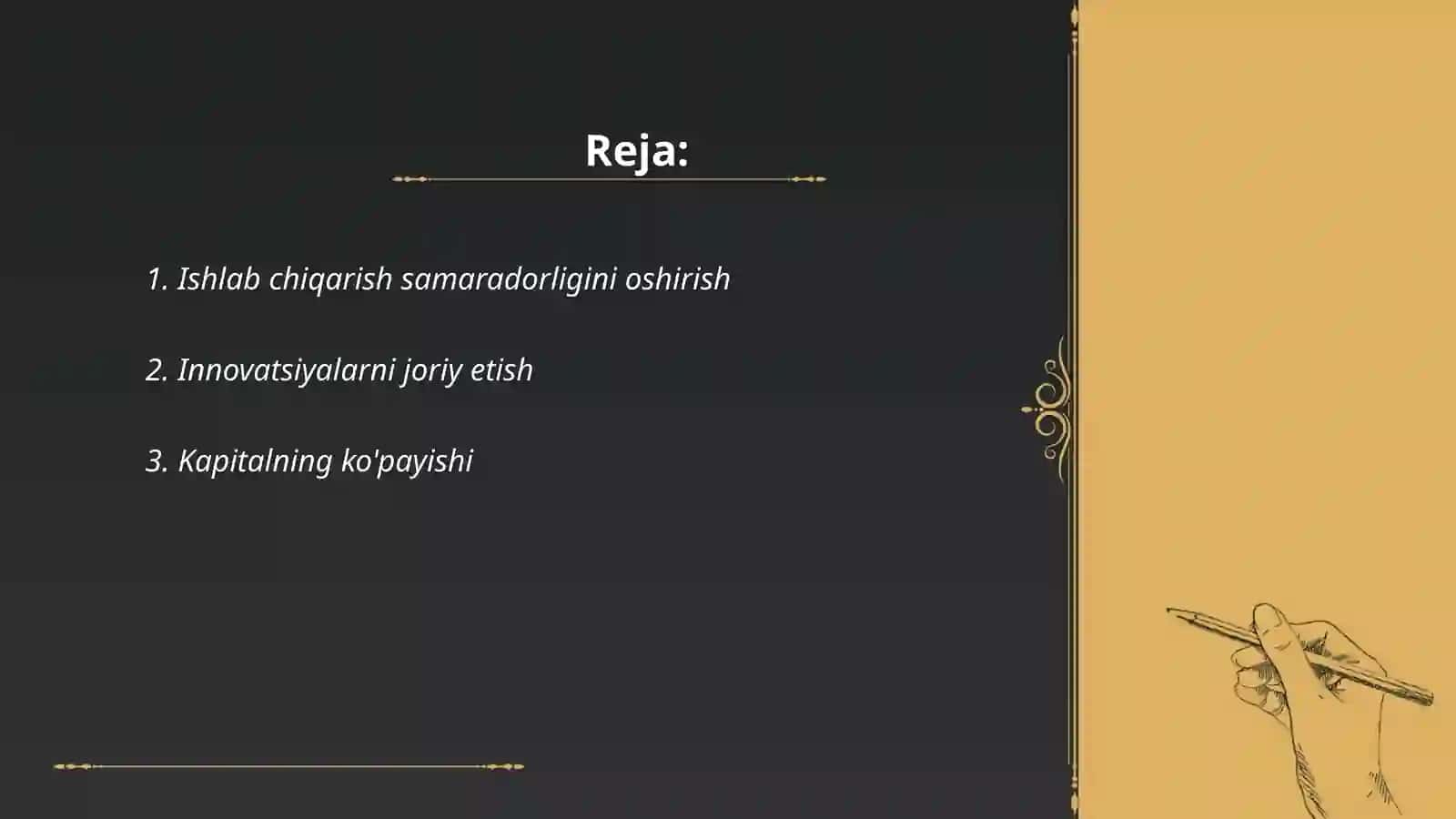 Iqtisodiy o'sish omillari 2