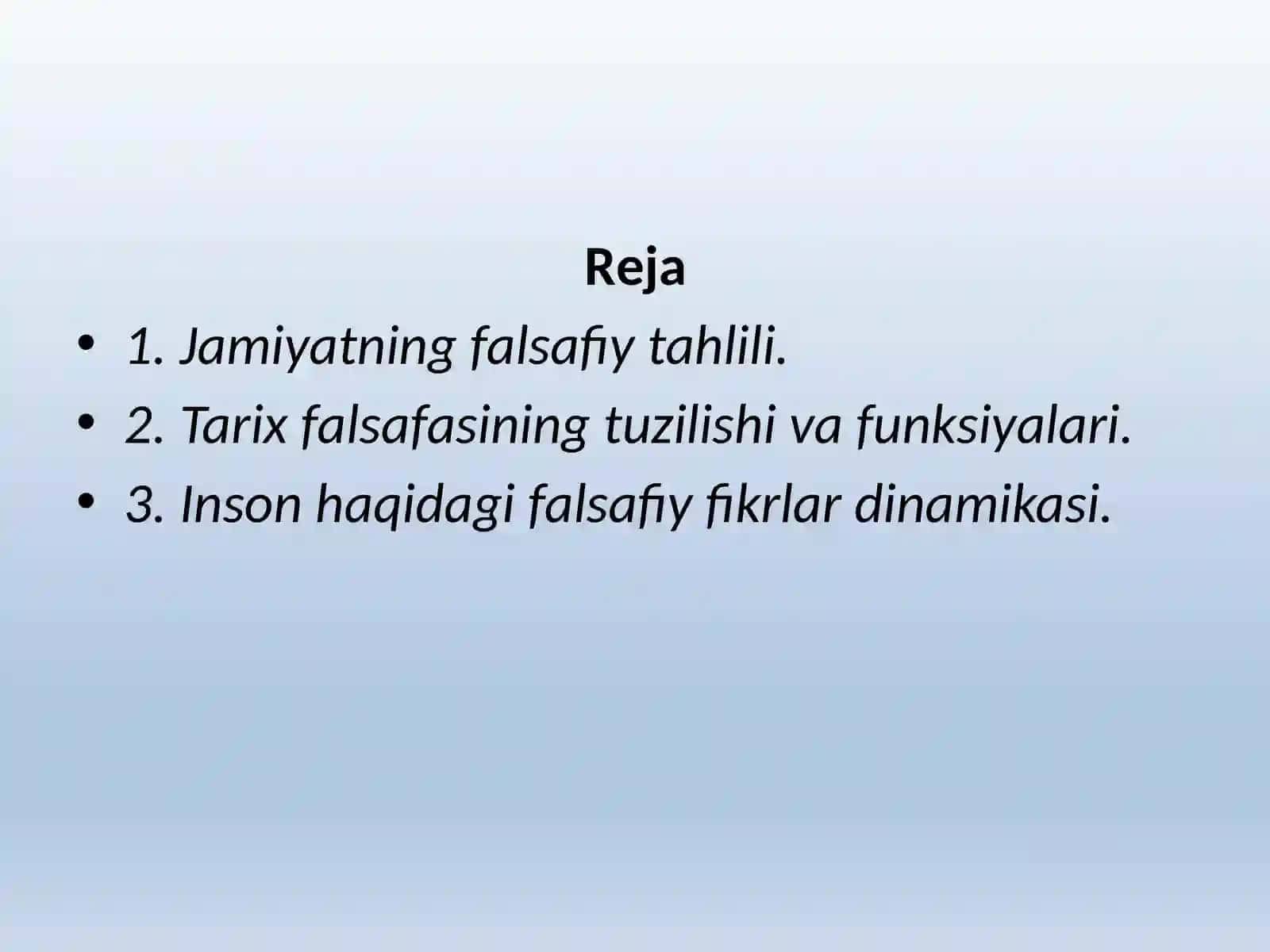 Jamiyat  falsafasi 2