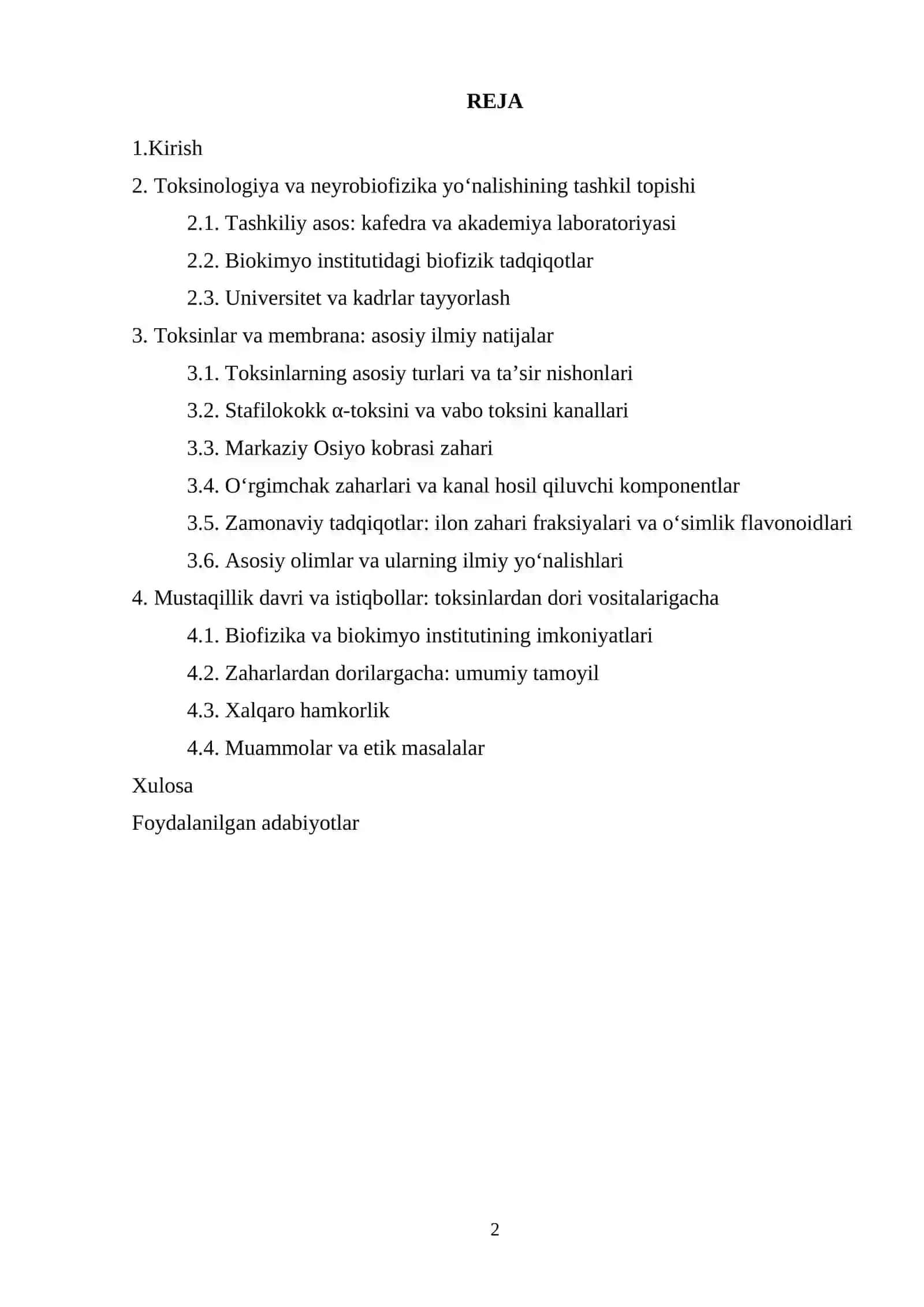 Oʻzbekistonda biofizik tadqiqotlarning rivojlanishi 2