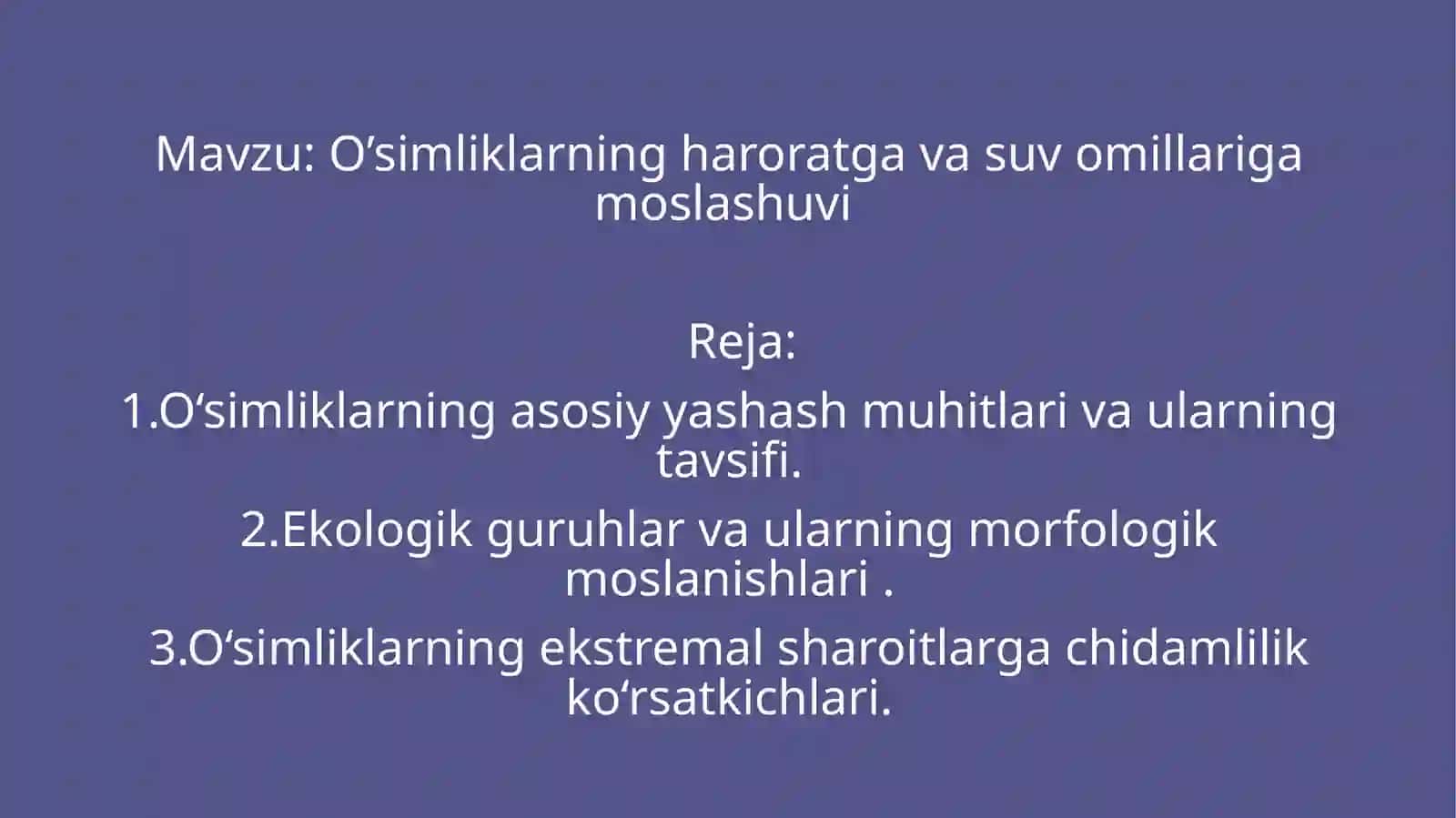 Biotexnologiya yo’nalishi 2