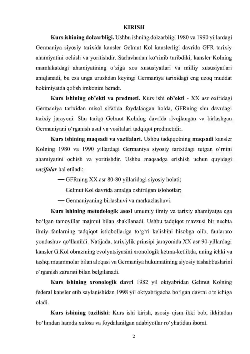 Gelmut Kol kanslerligi davrida GFRning ichki siyosati 2