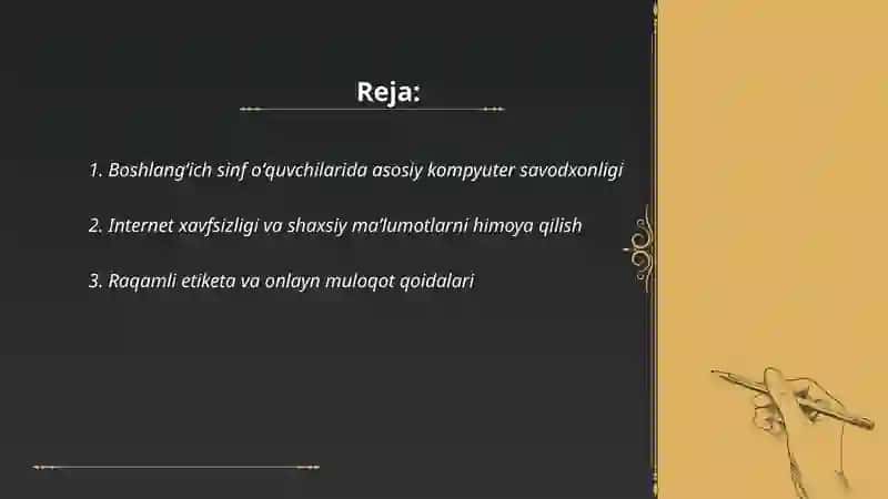 Boshlangʻich taʼlim oʻquvchilarida raqamli savodxonlik galiyev 2