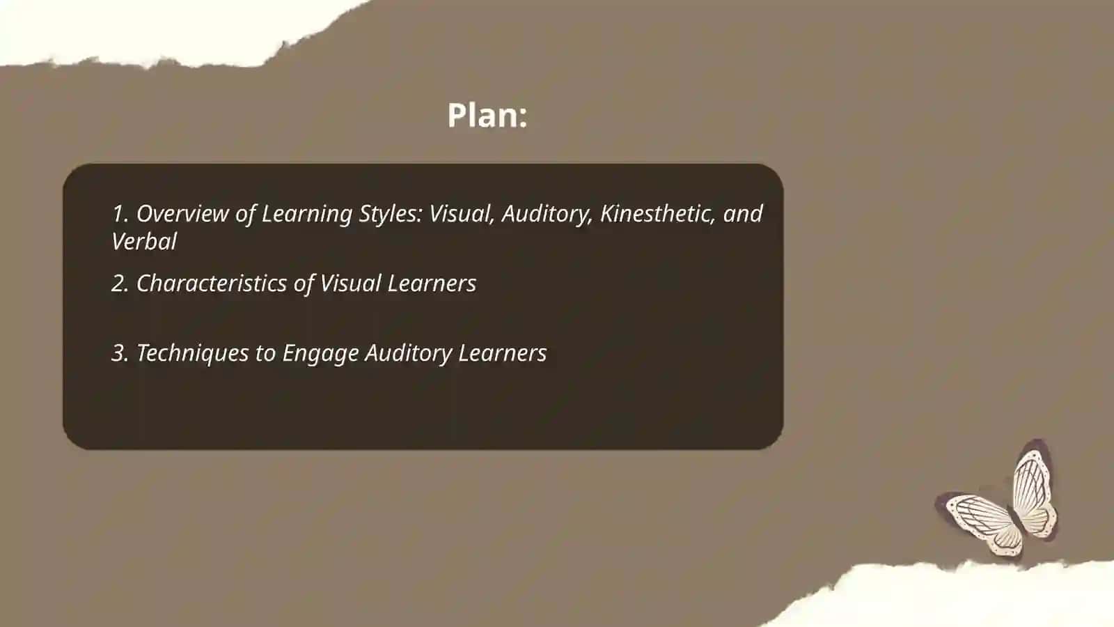 Learning Styles - Visual, Auditory, Kinesthetic, and Verbal 2