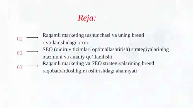 Raqamli marketing va SEO reklama strategiyalari 2