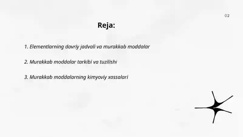 Murakkab moddalar xossalarining davriy o'zgarishi 2