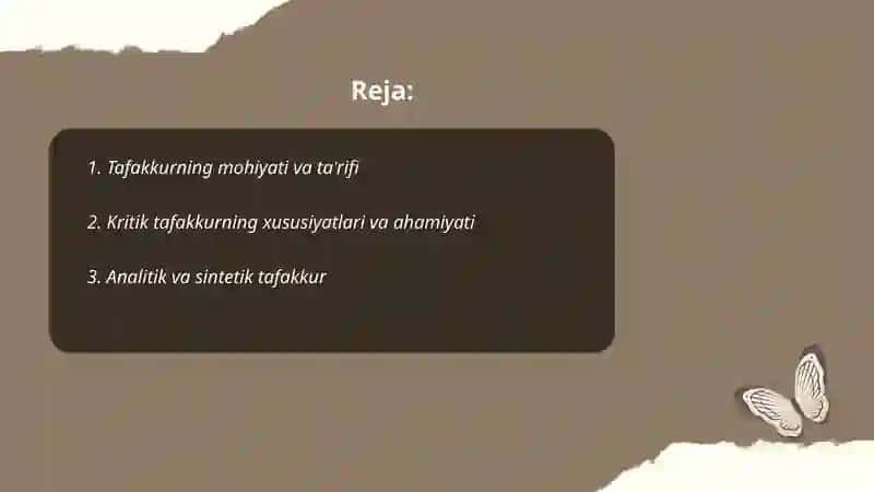 Tafakkur haqida 2