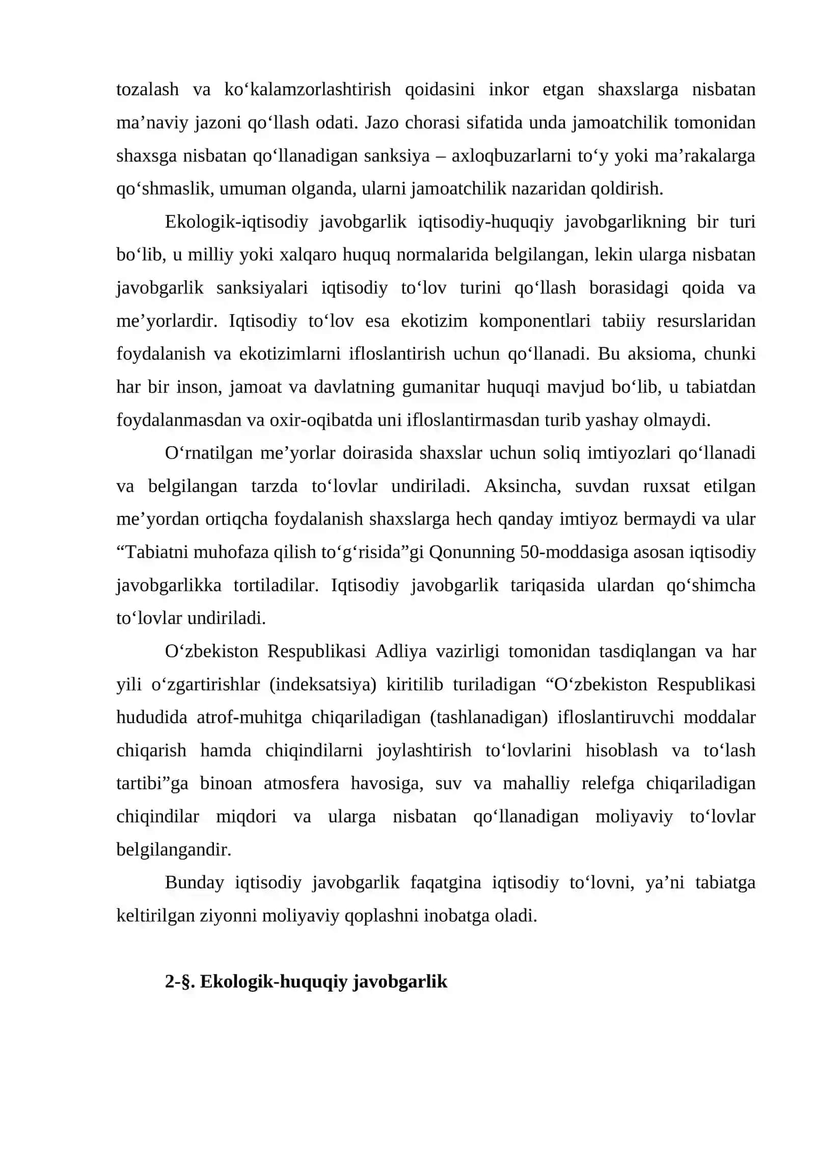 Ekologik javobgarlik 2