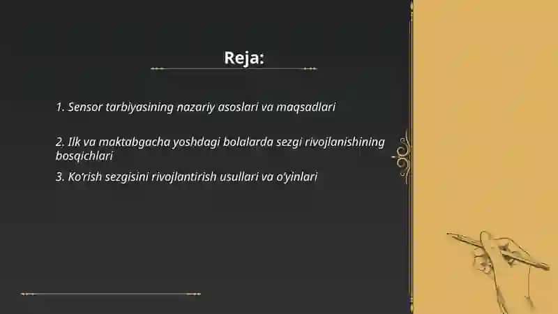 Ilk va maktabgacha yoshdagi bolalarning sensor tarbiyasi 2