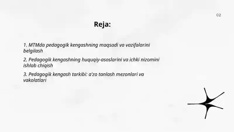 MTMda pedagogik kengashni tashkil etish va loyihalash 2