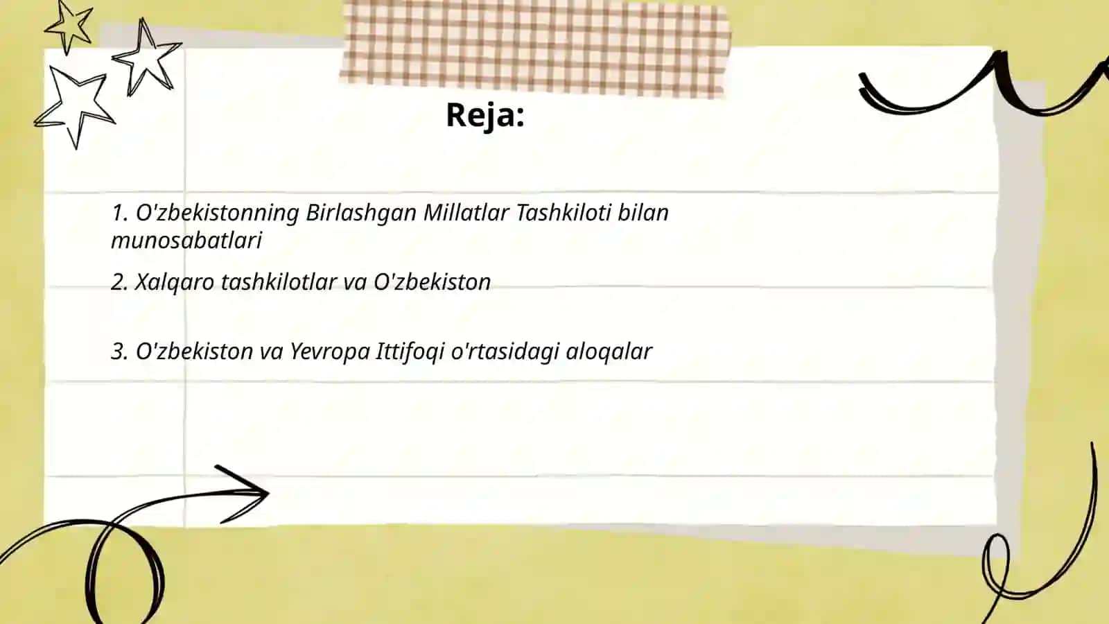 O'zbekiston va jahon hamjamiyati 2