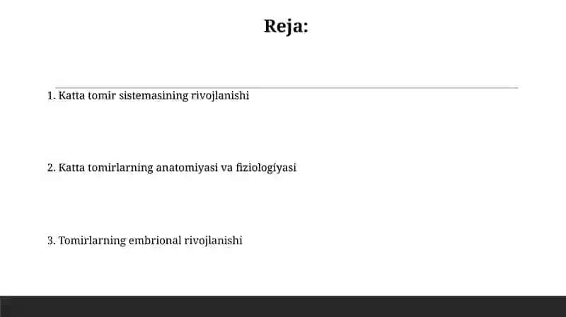 Tanadagi yirik venoz tizimlarining rivojlanishi 2