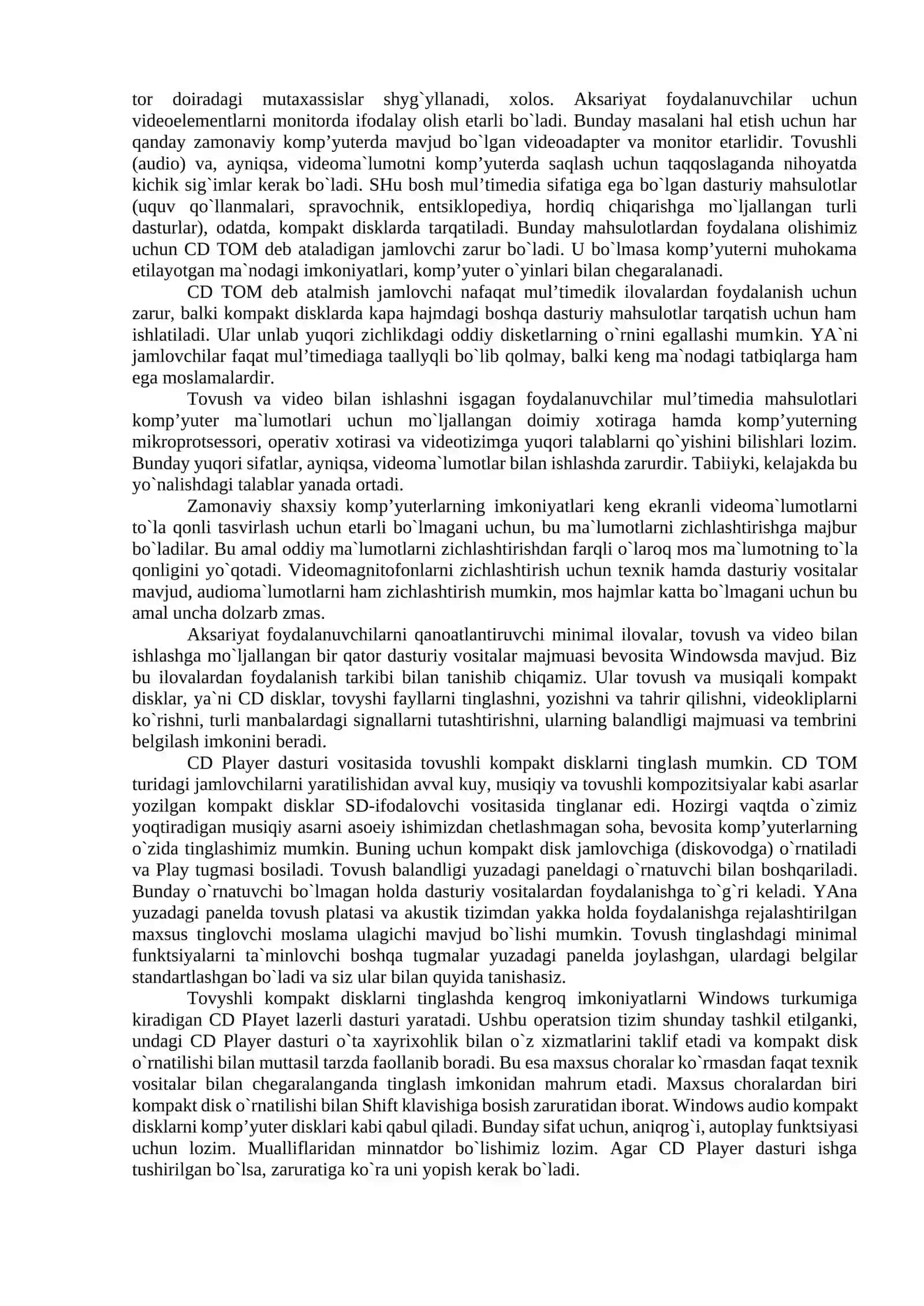 Mul’timedia asoslari 2