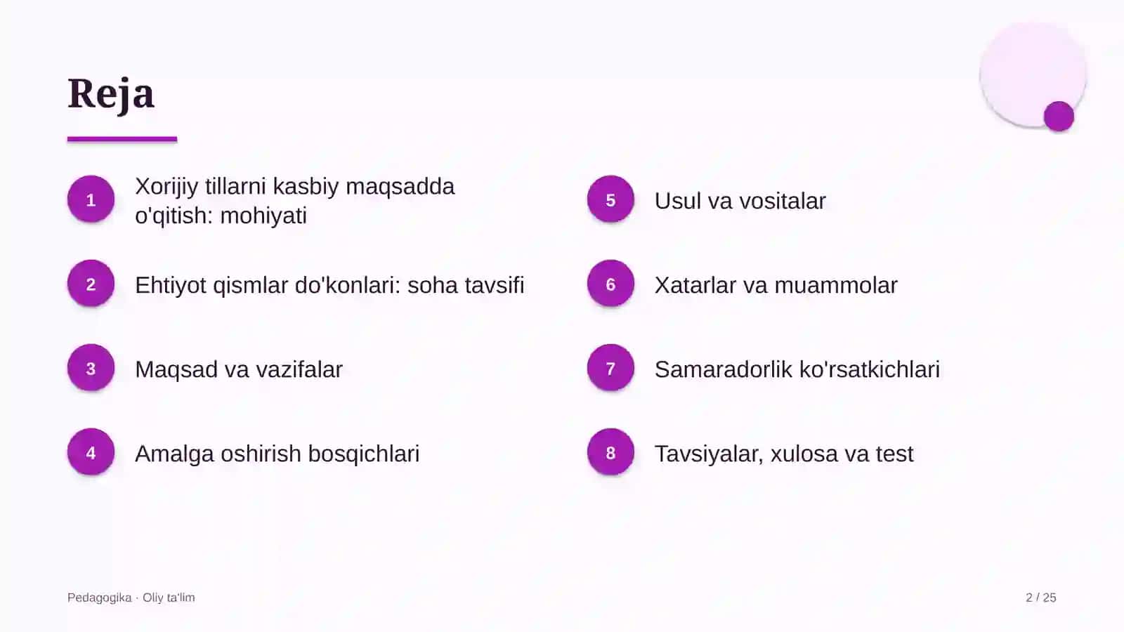 ehtiyot qismlar do'konlarida xorijiy tillarni kasbiy maqsadlarda o'qitish 2704 2